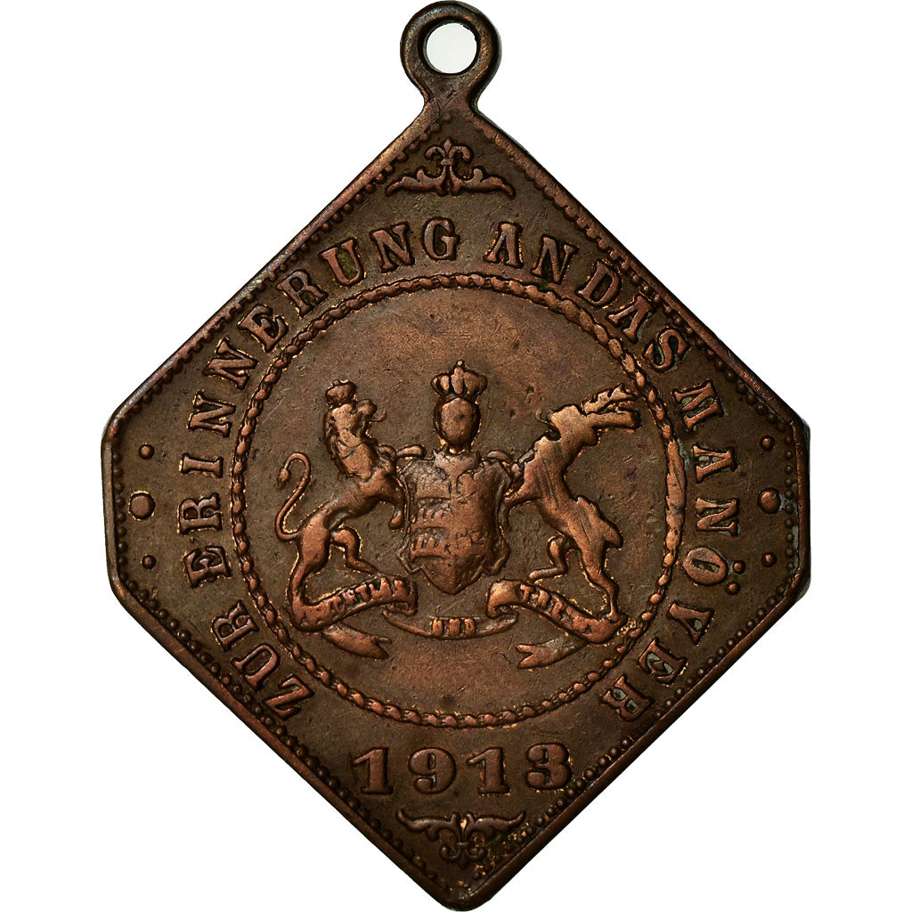 Germany, Medal, Wilhelm II Von Württenberg, History, 1913, EF(40-45), Copper
