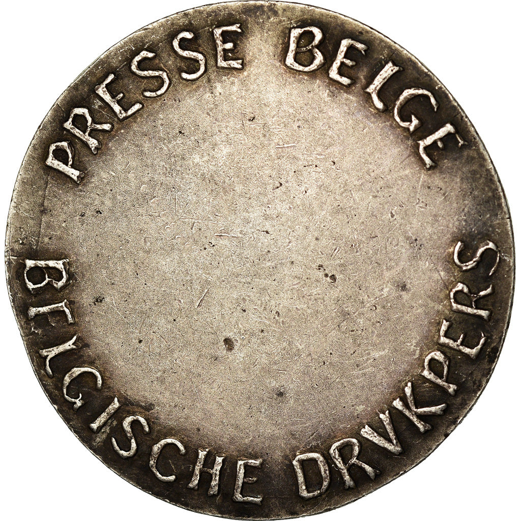 Belgium, Medal, Presse Belge, EF(40-45), Silvered bronze
