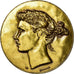 France, Médaille, Alliance française, Marianne, Belmondo, SUP, Copper Gilt