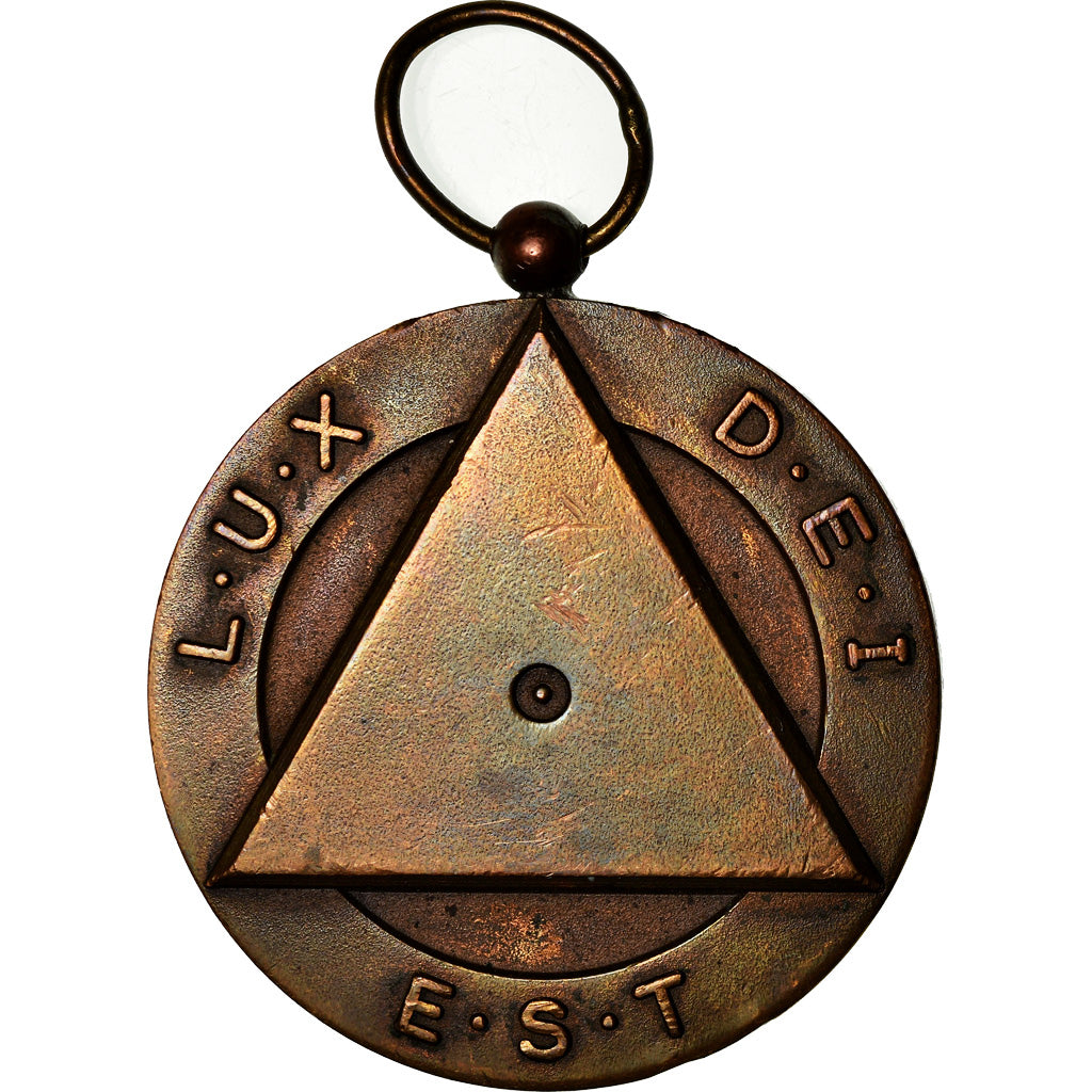 Frankrijk, Medaille, Masonic, ZF+, Bronze