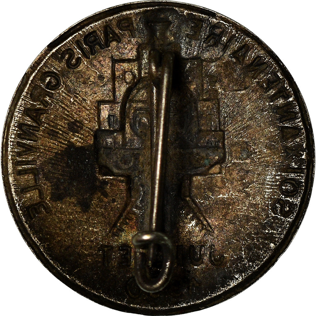 France, Médaille, Broche, Soixantenaire Paris-Granville, Railway, 1930, TTB+