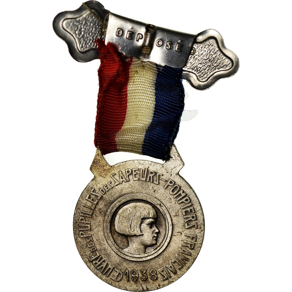 Frankrijk, Medaille, Oeuvre des Pupilles des Sapeurs Pompiers Français, 1938