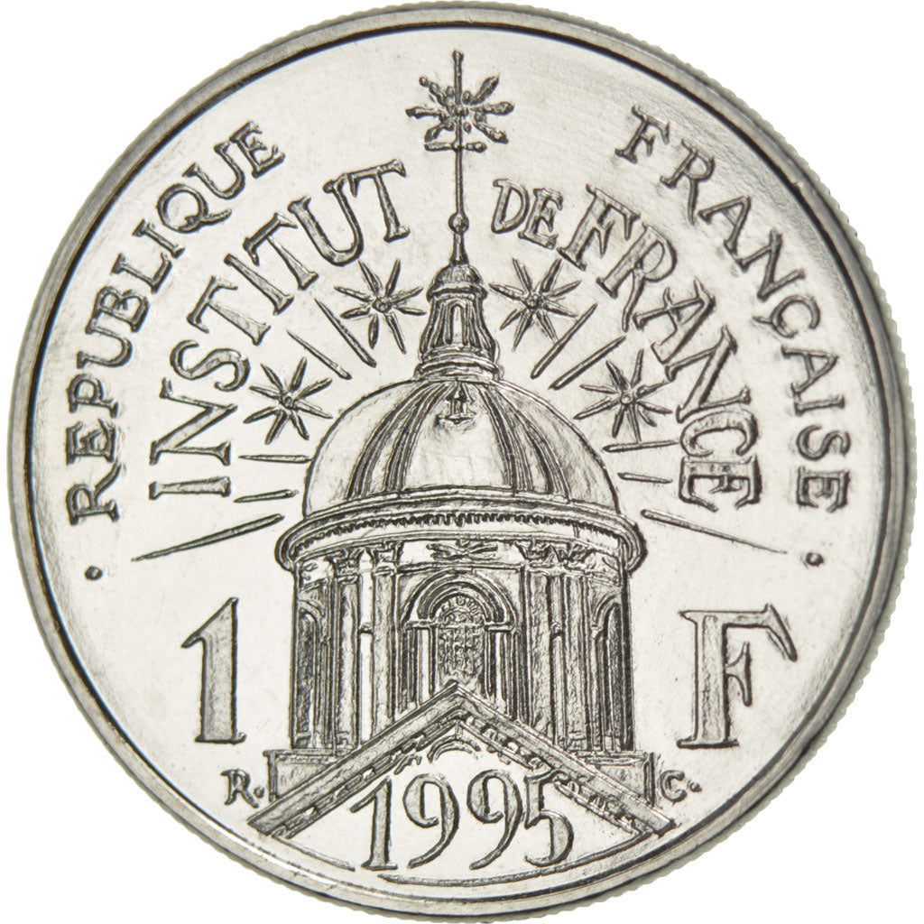 FRANCE, 1 Franc, 1995, MS(65-70), Nickel, Gadoury #480, 6.00
