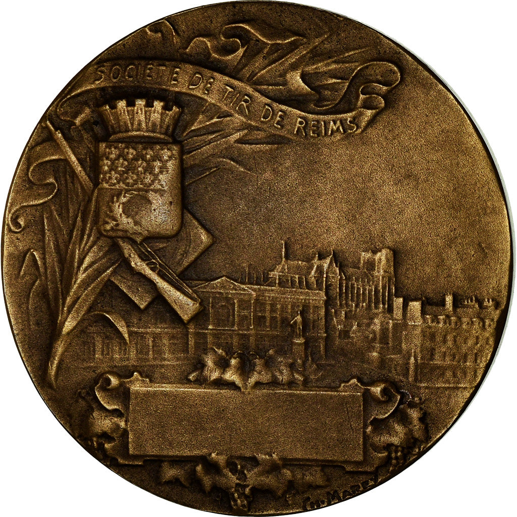France, Medal, Société de Tir de Reims, Marey, MS(60-62), Bronze