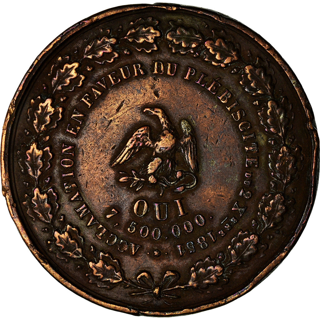 Francia, medalla, Louis Napoléon Bonaparte, Acclamation en Faveur du