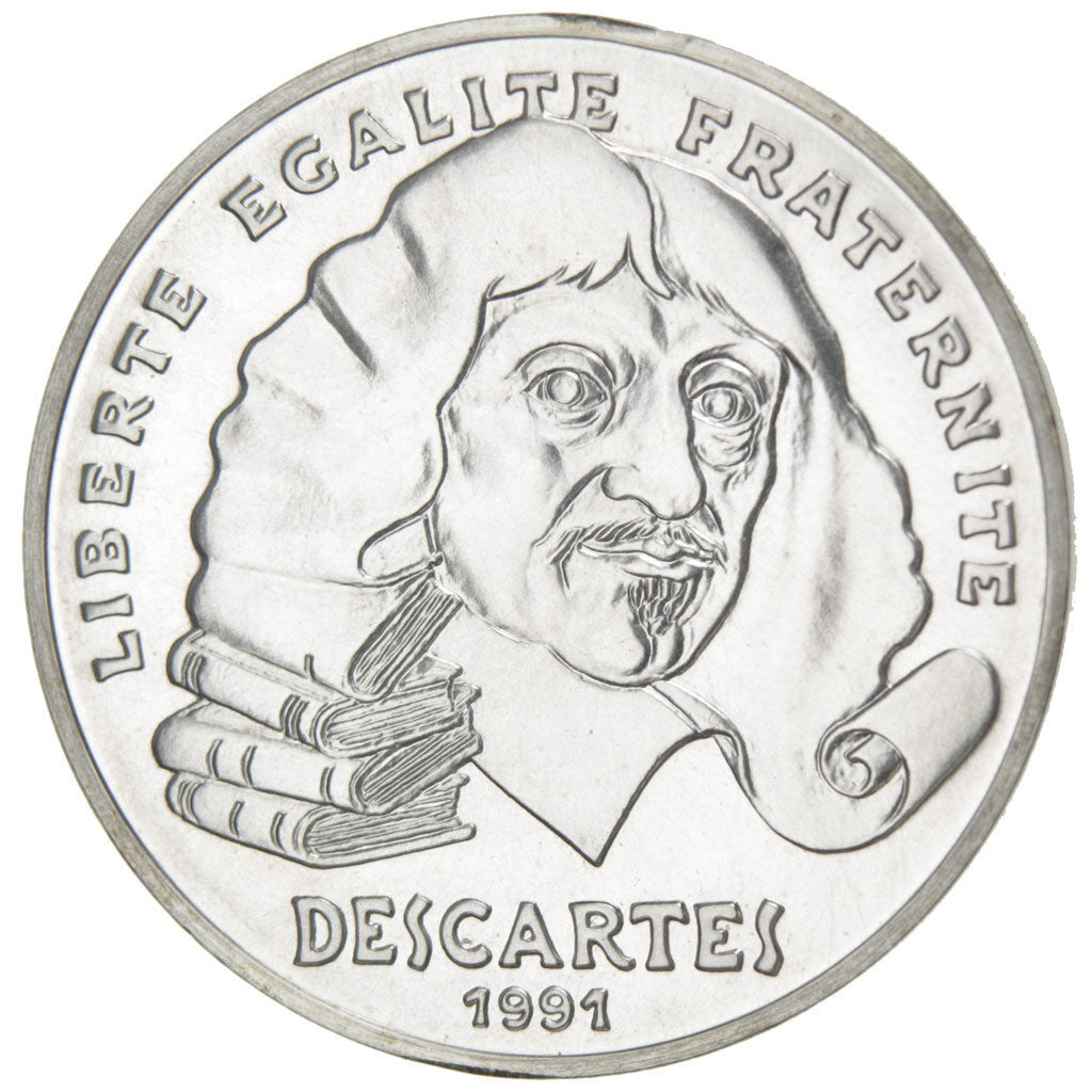 FRANCE, 100 Francs, 1991, MS(65-70), Silver, Gadoury #906, 14.99