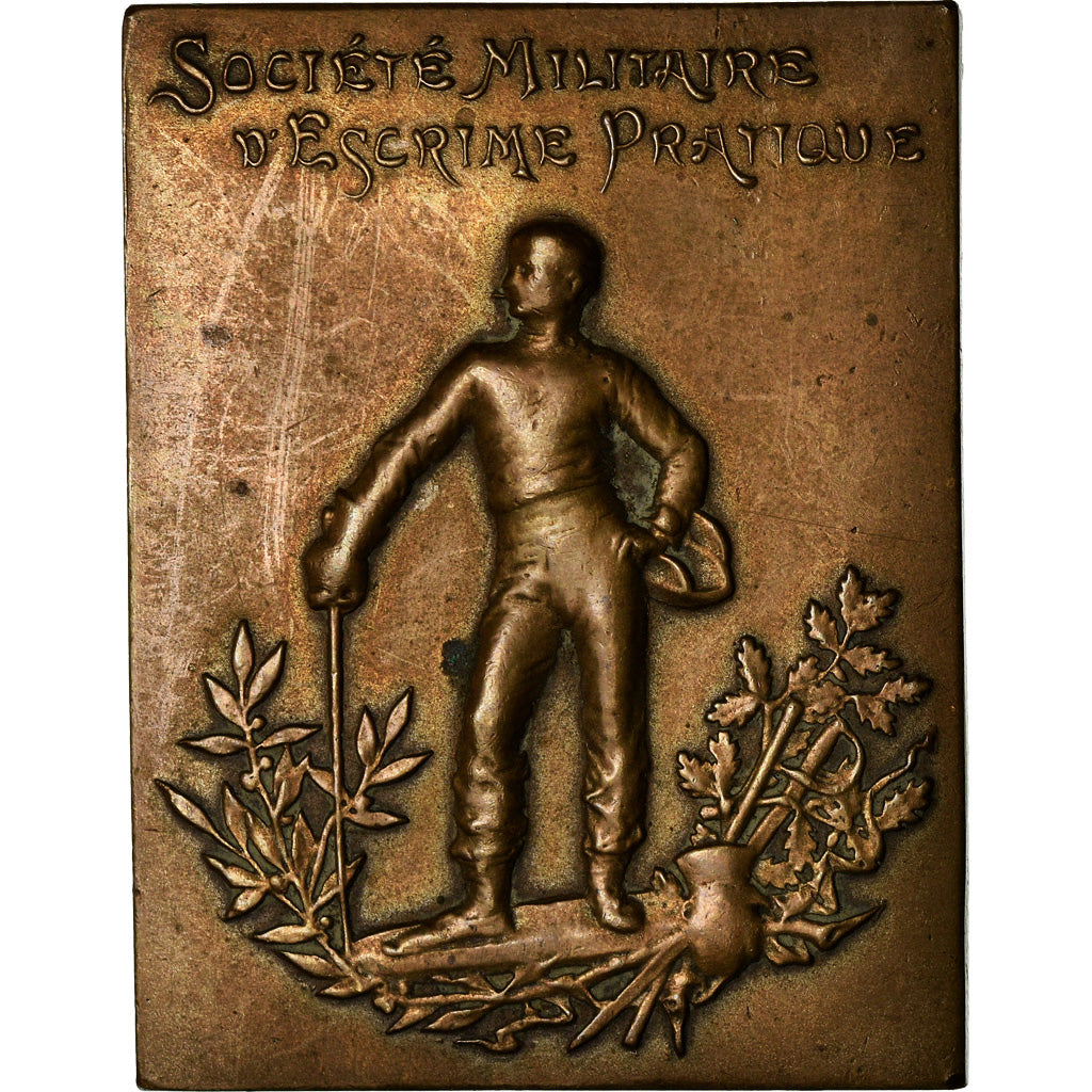 Frankrijk, Medaille, Société Militaire d'Escrime Pratique, ZF+, Bronze