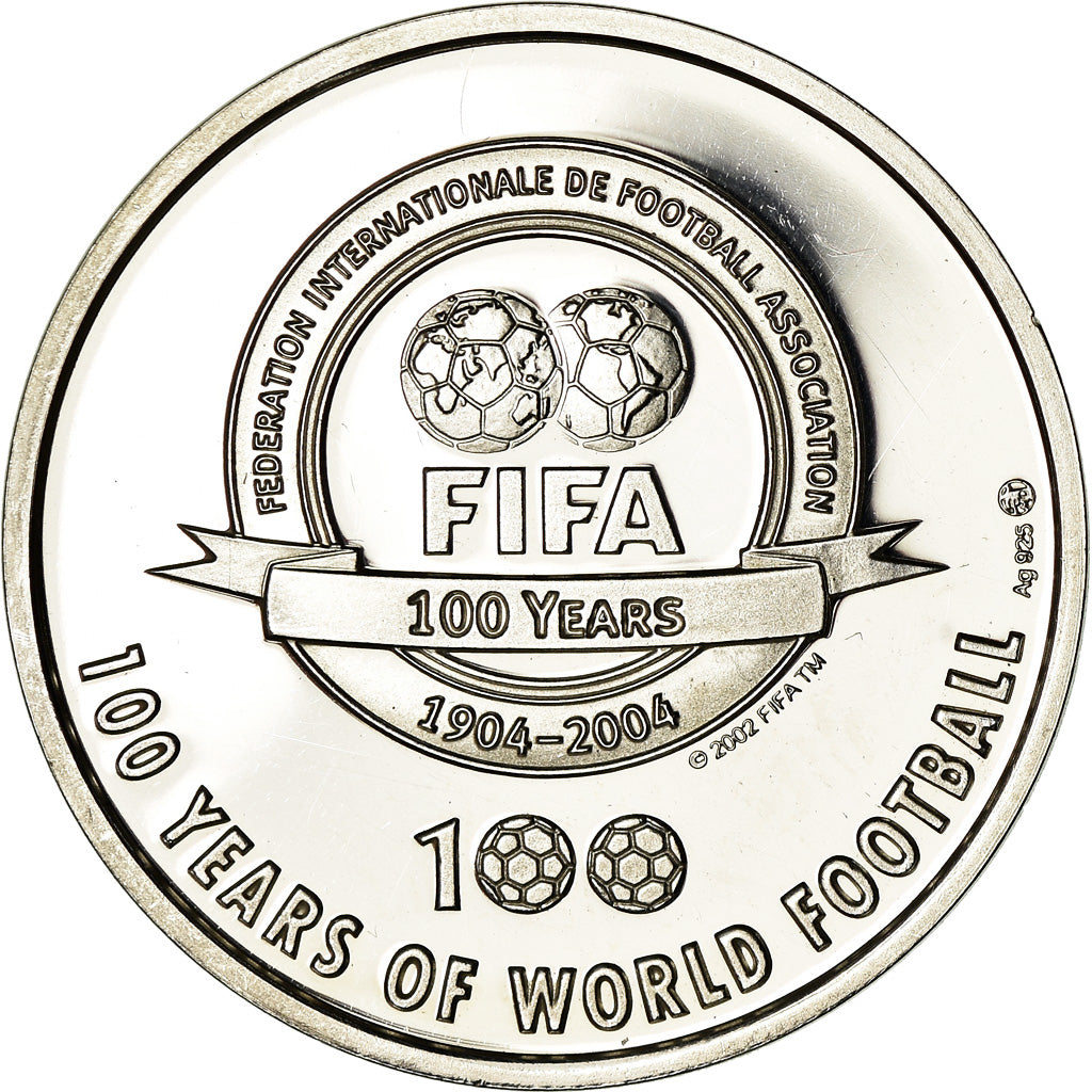 France, Medal, FIFA, 100 Ans, Pelé, Sports & leisure, 2004, MS(64), Silver