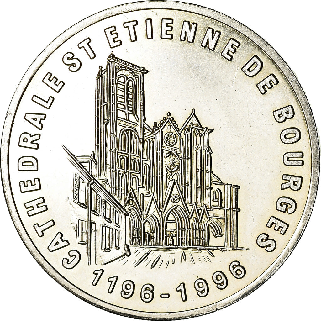 France, Token, 20 Euro, Printemps de Bourges, 1996, MS(60-62), Silver