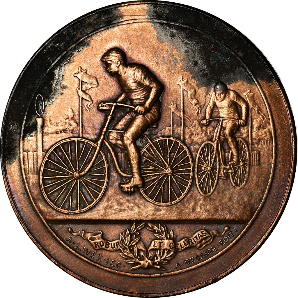Frankrijk, Medaille, Course Vélocipèdes, Sports & leisure, Desaide, ZF+