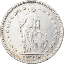 Coin, Switzerland, 2 Francs, 1921, Bern, EF(40-45), Silver, KM:21