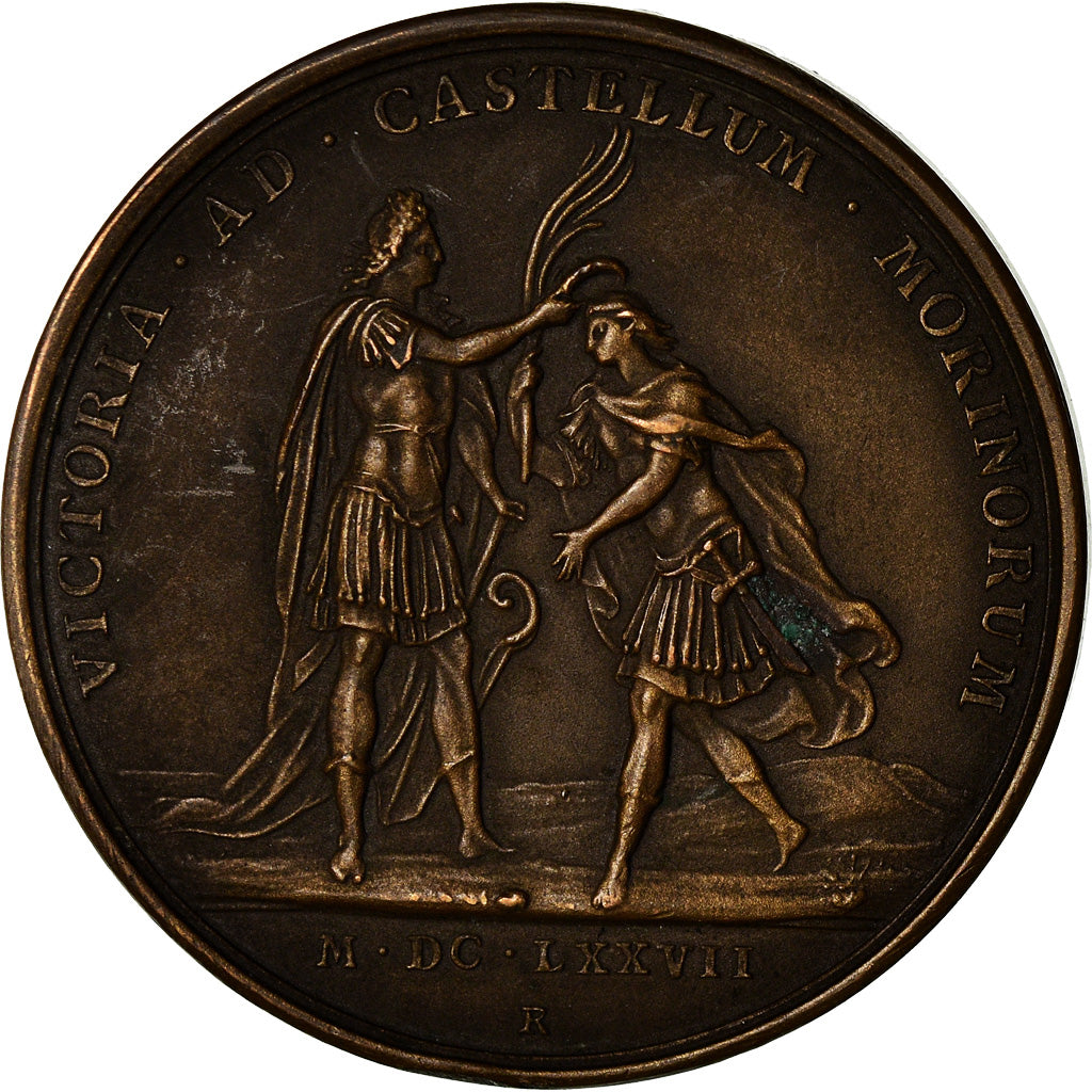 Frankrijk, Medaille, Louis XIV, Bataille de Cassel (1677), Mauger, Restrike, PR
