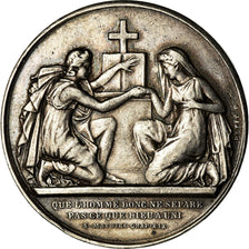 Francia, medaglia, Noces, Mariage, Religion, Petit, BB+, Argento