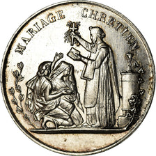 France, Medal, Noces, Mariage, Religion, AU(55-58), Silver