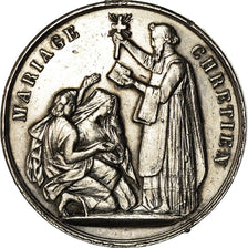 Francja, Medal, Religion, Mariage Chrétien, Undated, AU(55-58), Srebro