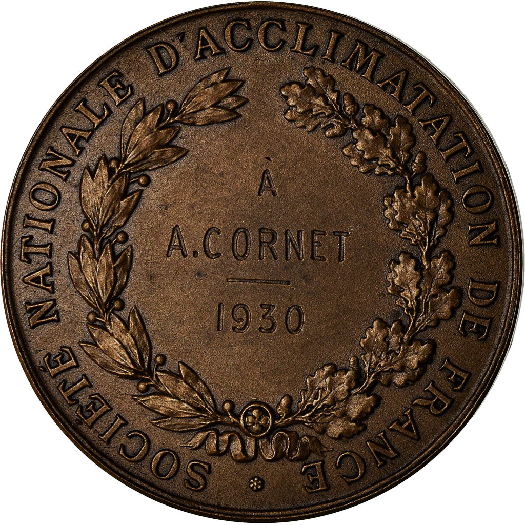 France, Medal, Agriculture, Société d'Acclimatation de France, 1930, Dubois.A