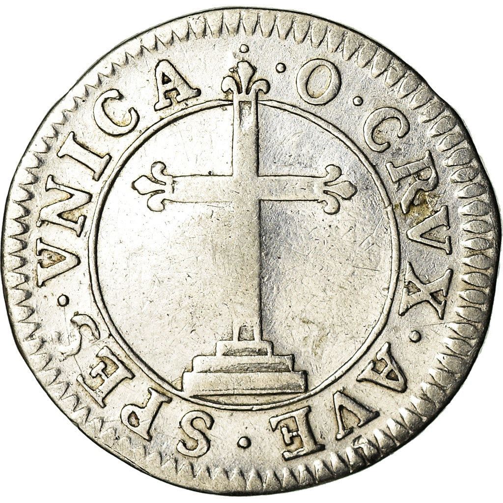 Frankrijk, Token, Religion, O Crux Ave Spes Unica, History, 1700, ZF, Zilver