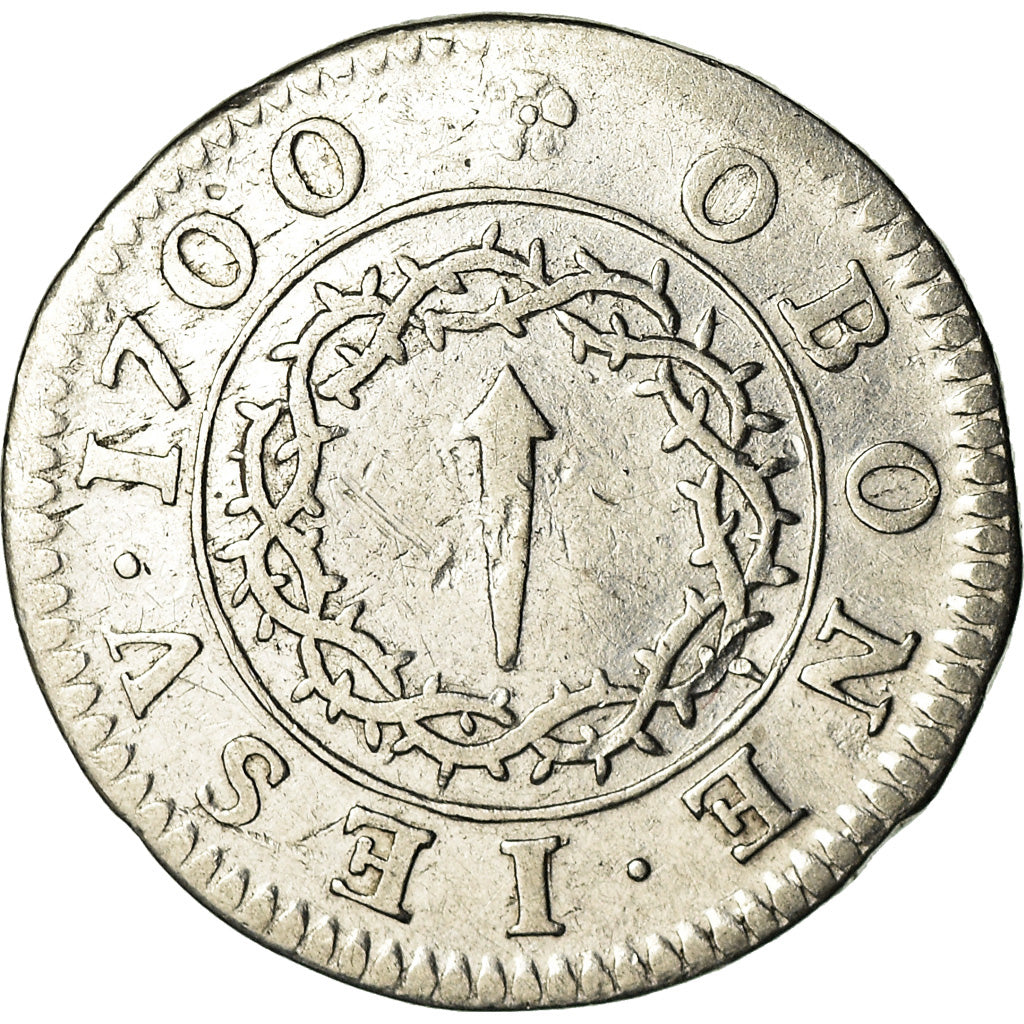 Frankrijk, Token, Religion, O Crux Ave Spes Unica, History, 1700, ZF, Zilver