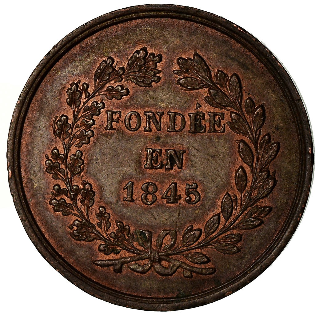 Frankrijk, Token, Société des Carabiniers de Meaux, 1845, ZF+, Koper
