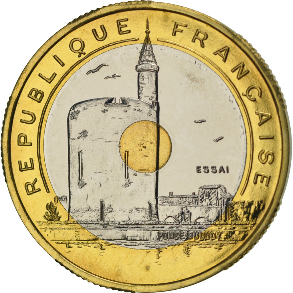 FRANCE, 20 Francs, 1993, MS(65-70), Bimetallic, Gadoury #872, 8.92
