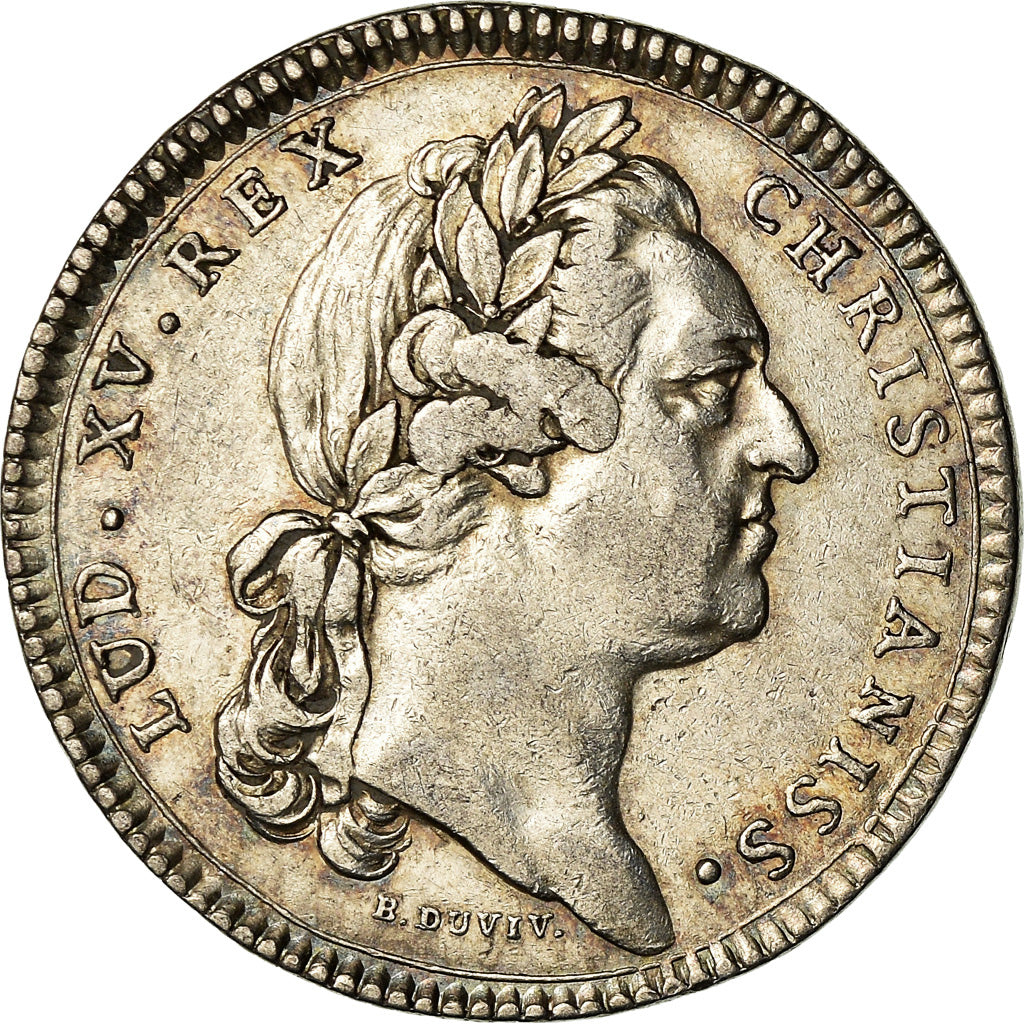Francia, Token, Louis XV, Etats de Bourgogne, History, 1770, Duvivier, MBC+