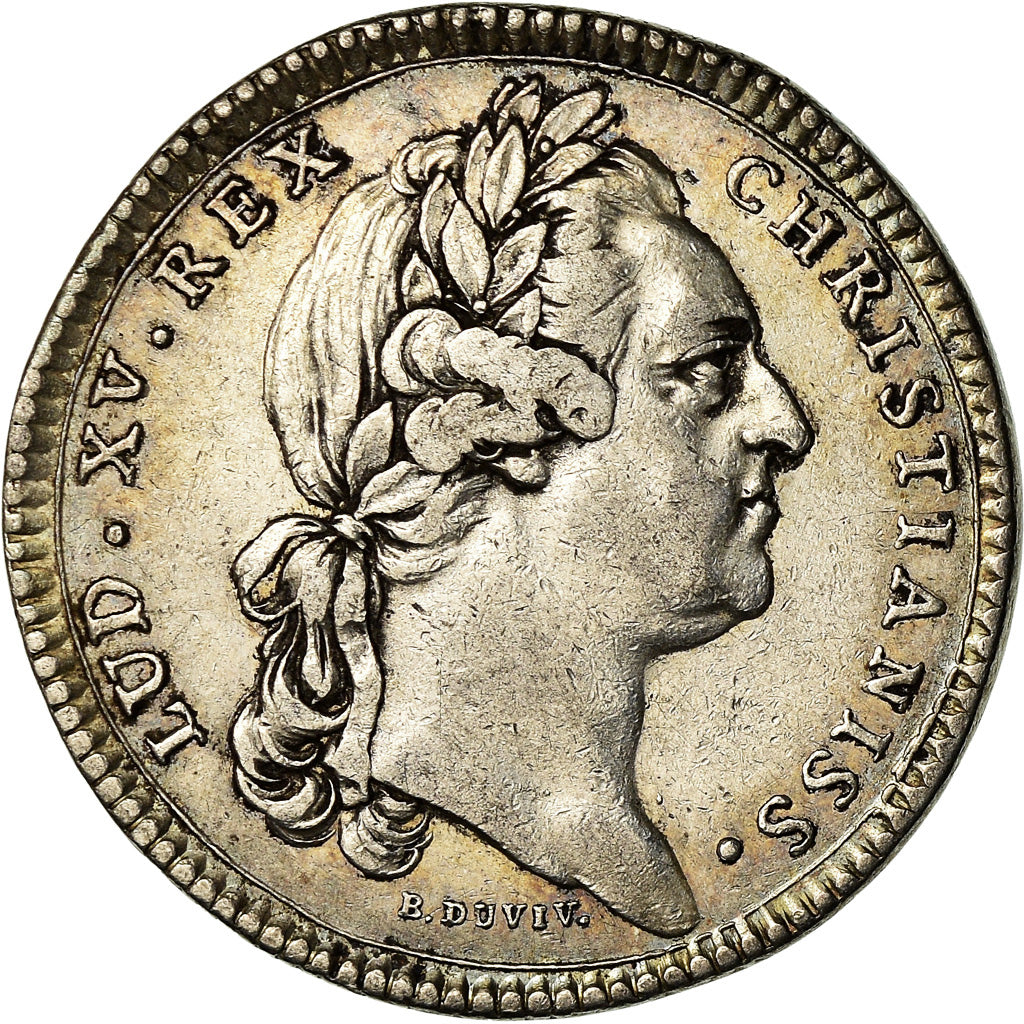 Francia, Token, Louis XV, Etats de Bourgogne, History, 1770, Duvivier, MBC+