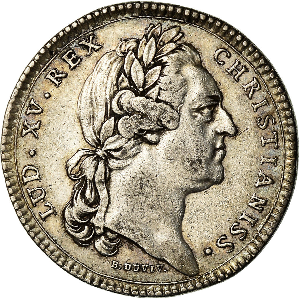 Frankrijk, Token, Louis XV, Etats de Bourgogne, History, 1770, Duvivier, ZF+