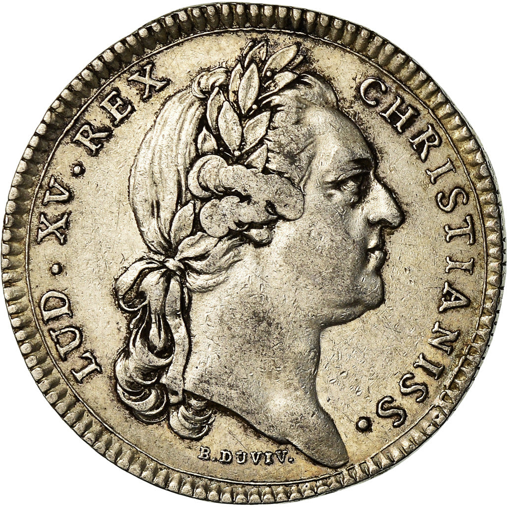 Frankrijk, Token, Louis XV, Etats de Bourgogne, History, 1770, Duvivier, ZF+