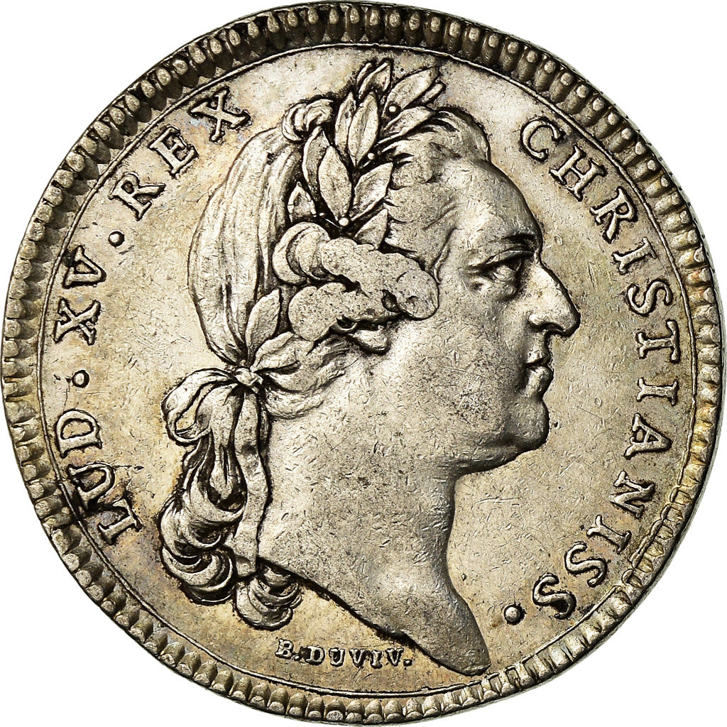 Frankrijk, Token, Louis XV, Etats de Bourgogne, History, 1770, Duvivier, ZF+