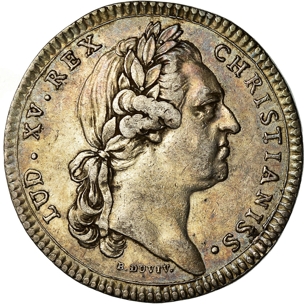 Francia, Token, Louis XV, Etats de Bourgogne, History, 1770, Duvivier, BB+