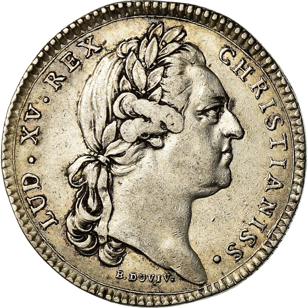 Frankrijk, Token, Louis XV, Etats de Bourgogne, History, 1770, Duvivier, ZF+