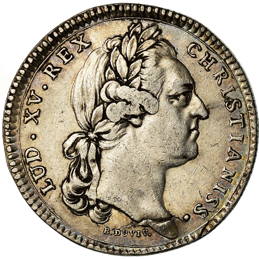 Frankrijk, Token, Louis XV, Etats de Bourgogne, History, 1770, Duvivier, ZF+