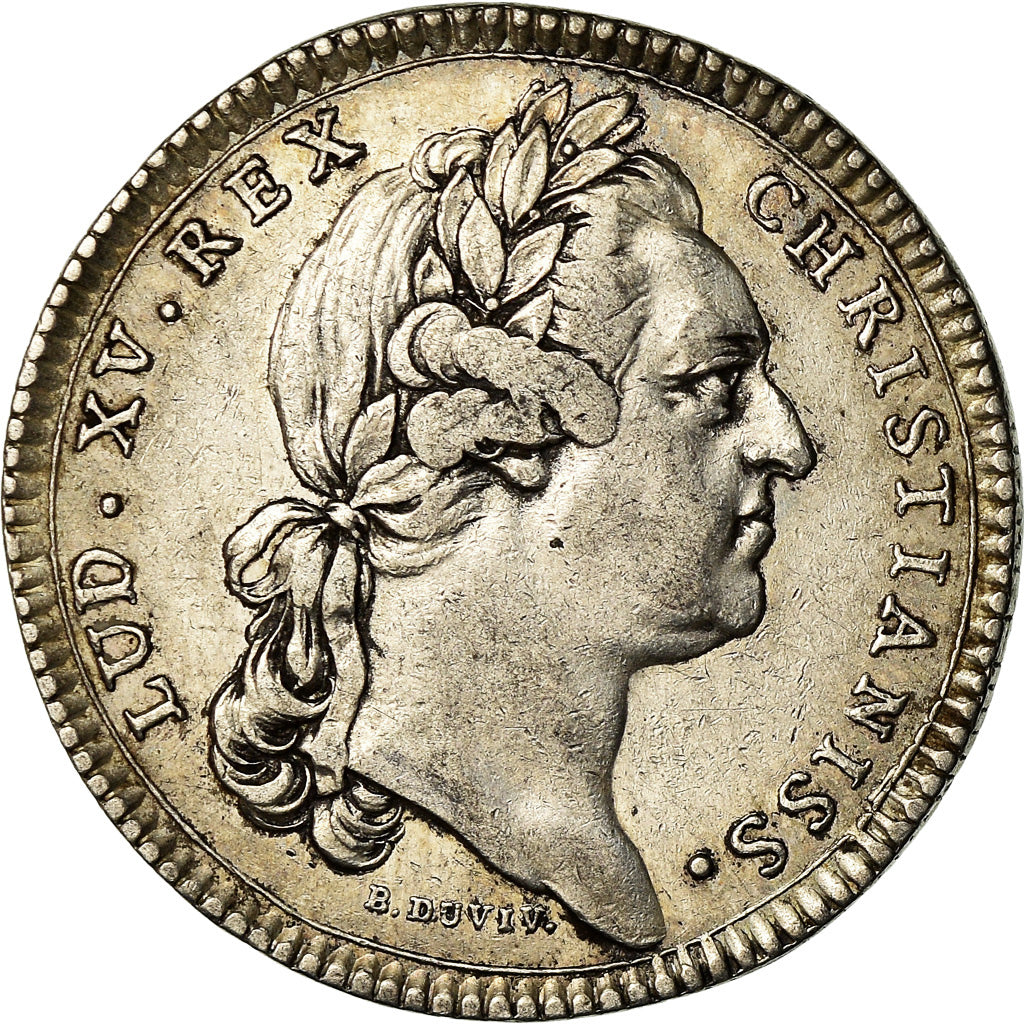 Frankrijk, Token, Louis XV, Etats de Bourgogne, History, 1770, Duvivier, ZF