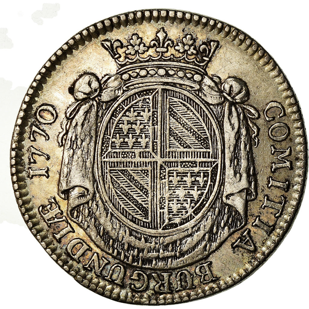 Frankrijk, Token, Louis XV, Etats de Bourgogne, History, 1770, Duvivier, ZF