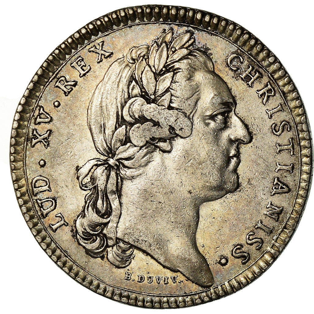 Francia, Token, Louis XV, Etats de Bourgogne, History, 1770, Duvivier, BB