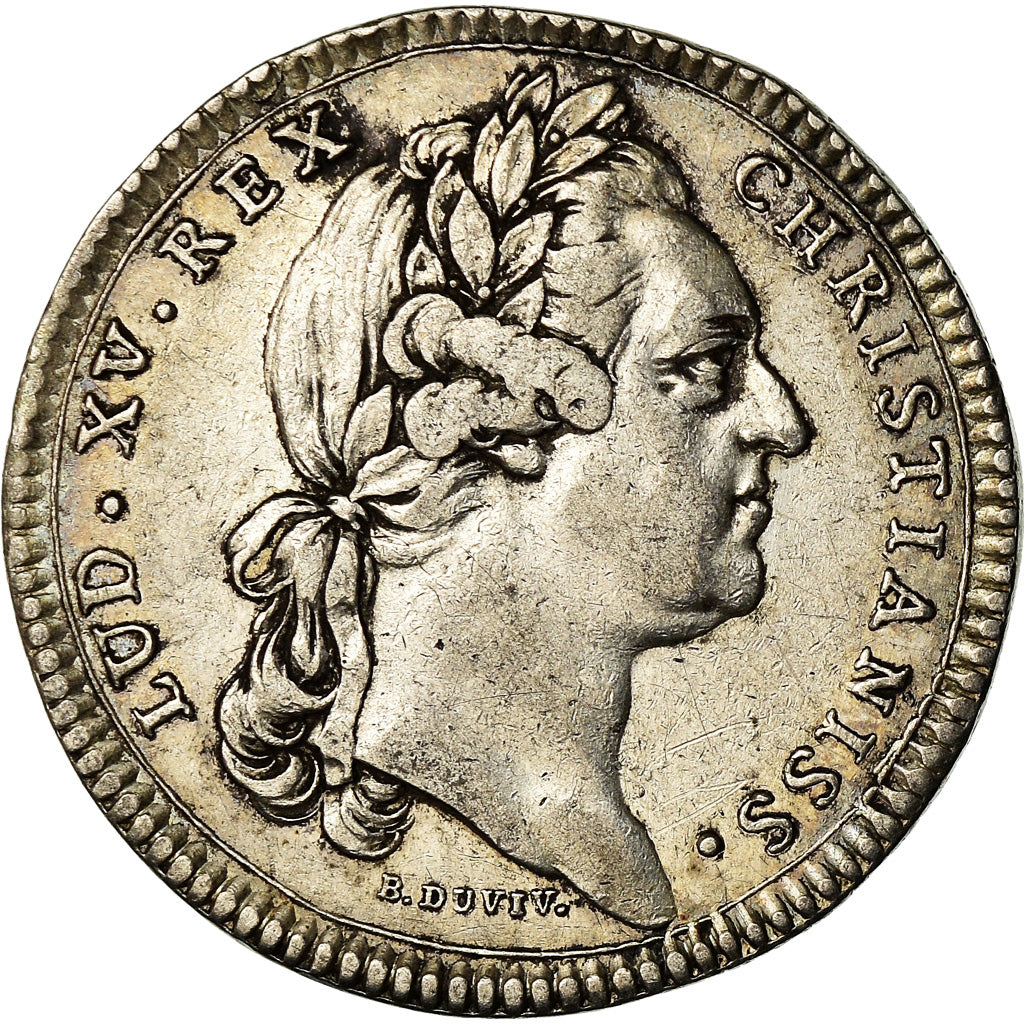 Frankrijk, Token, Louis XV, Etats de Bourgogne, History, 1770, Duvivier, ZF