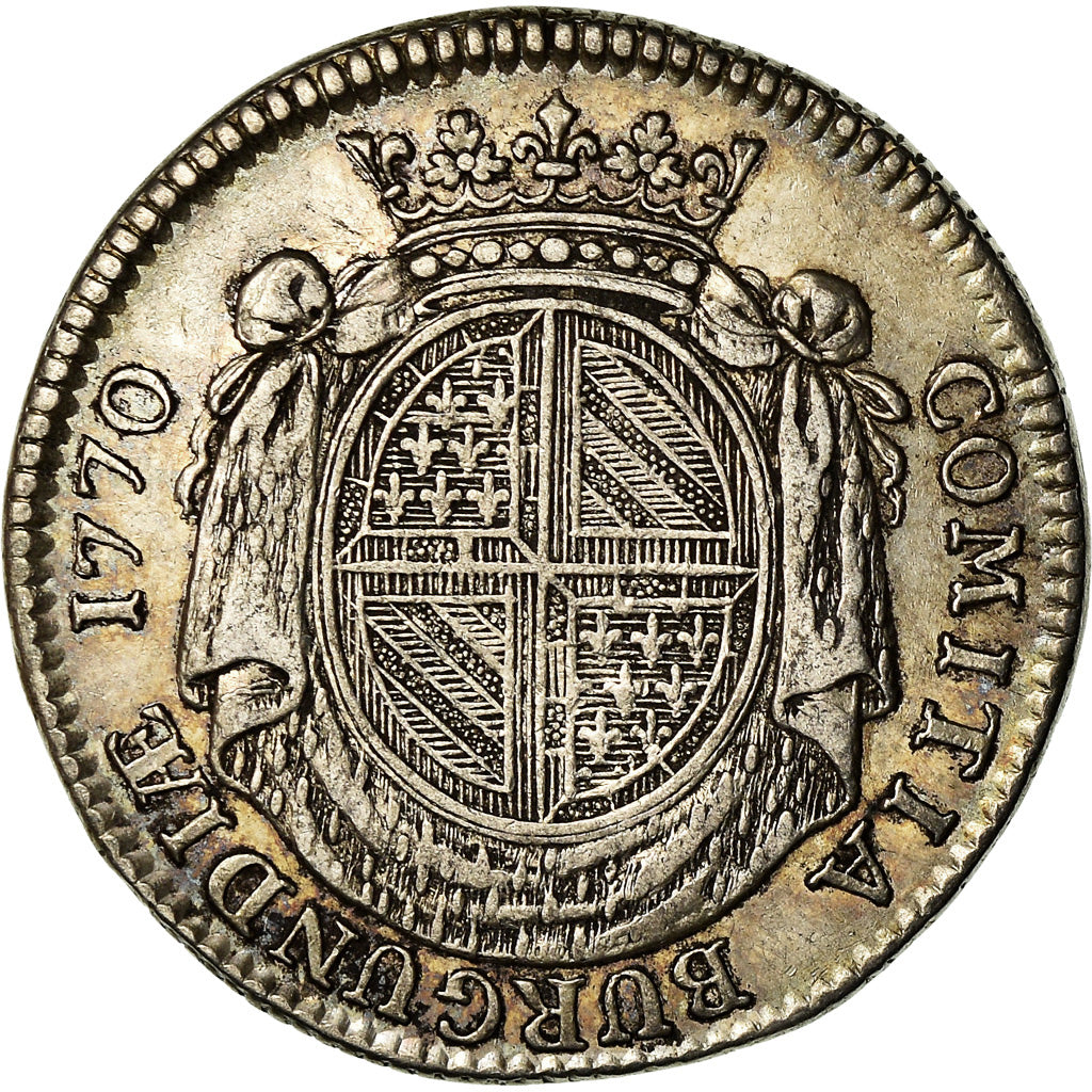 Frankrijk, Token, Louis XV, Etats de Bourgogne, History, 1770, Duvivier, ZF