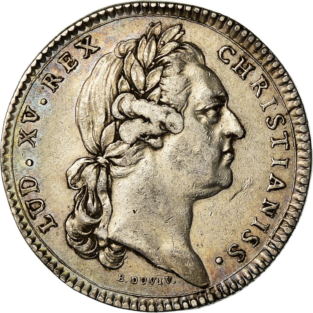 Frankrijk, Token, Louis XV, Etats de Bourgogne, History, 1770, Duvivier, ZF