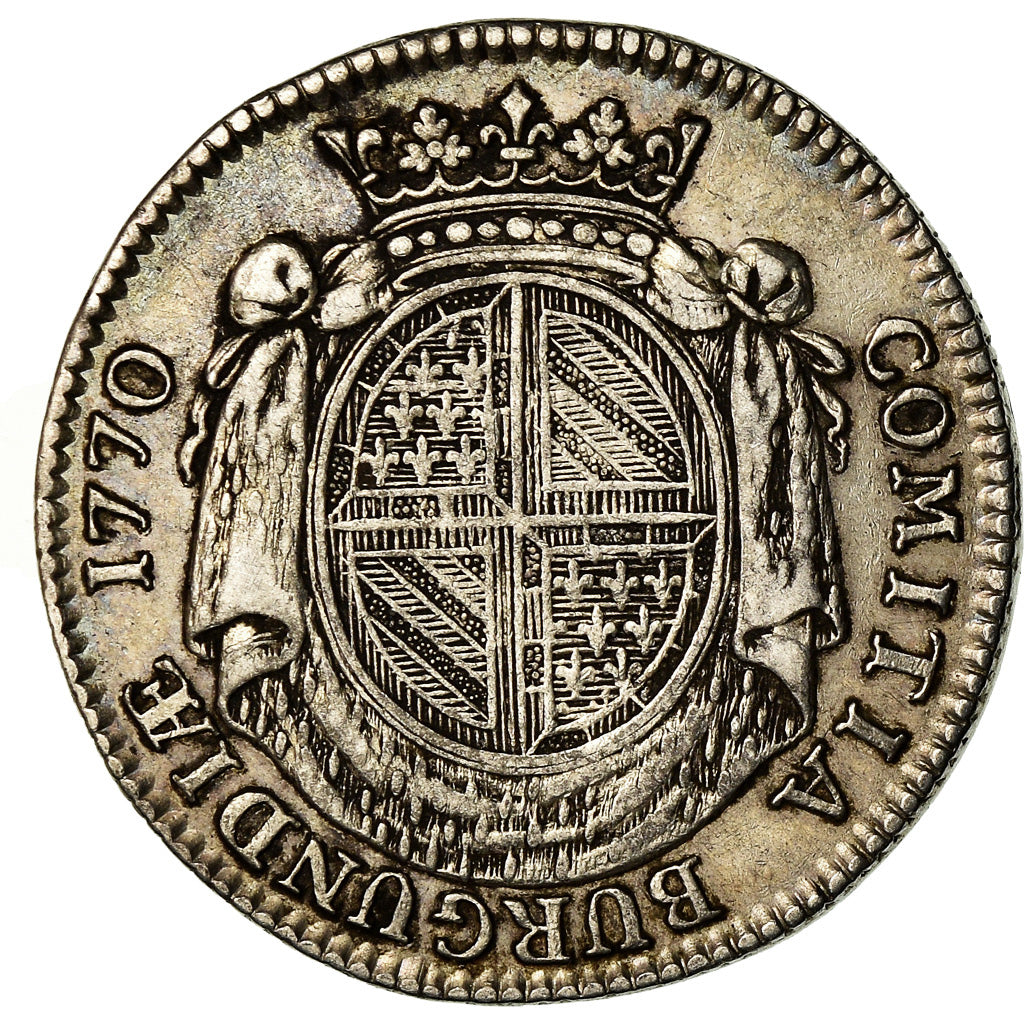 Frankrijk, Token, Louis XV, Etats de Bourgogne, History, 1770, Duvivier, ZF