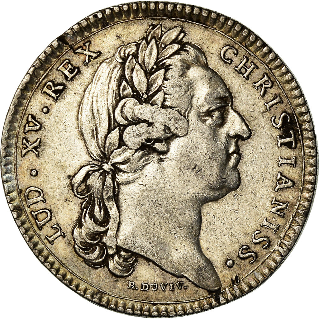 Frankrijk, Token, Louis XV, Etats de Bourgogne, History, 1770, Duvivier, ZF