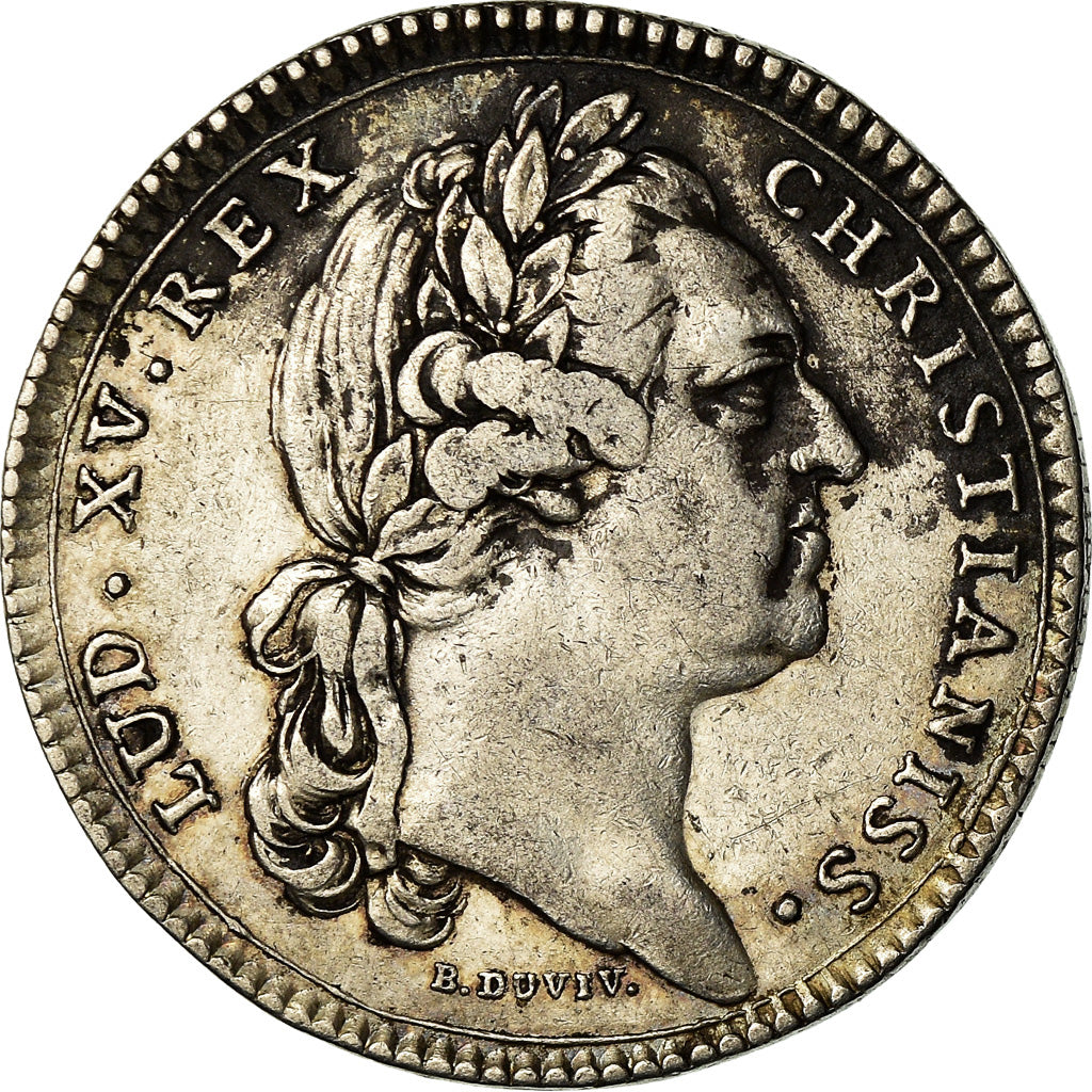 Frankrijk, Token, Louis XV, Etats de Bourgogne, History, 1770, Duvivier, FR+