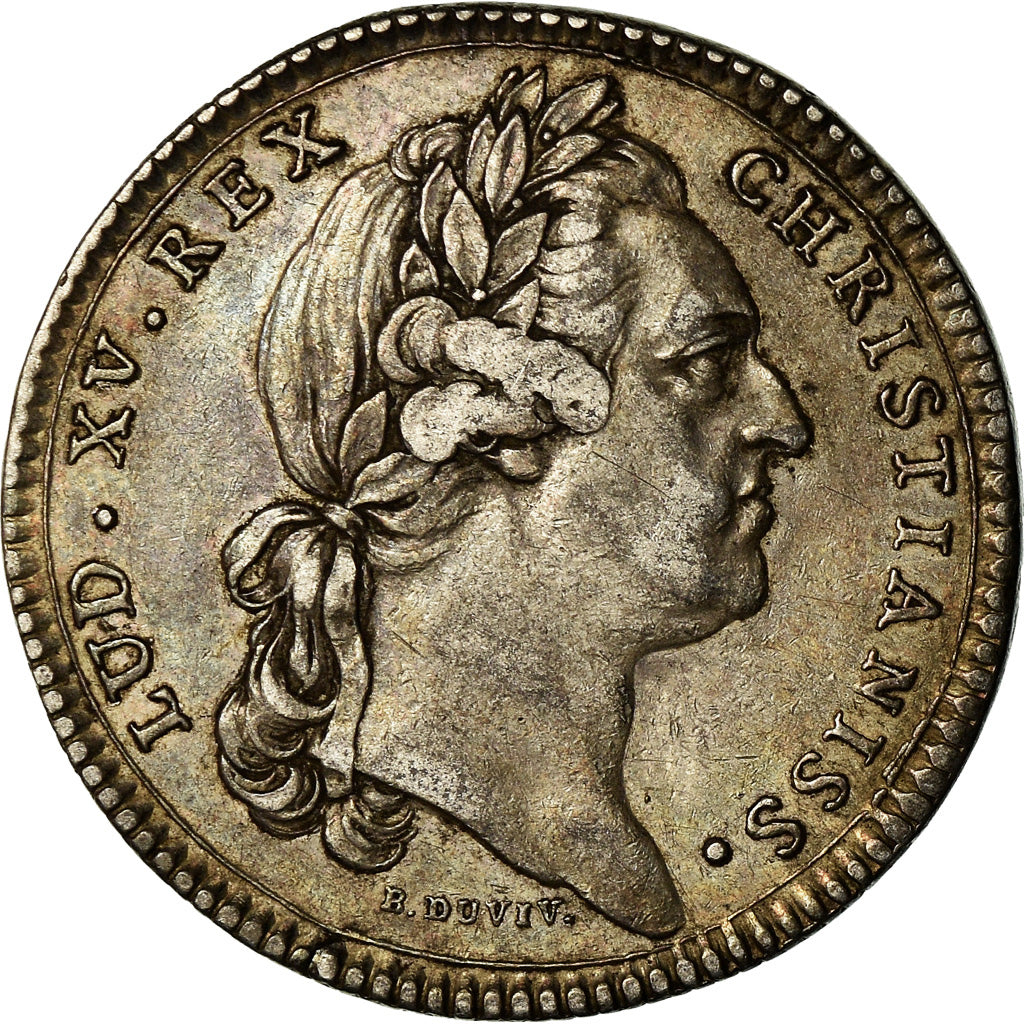 França, Token, Louis XV, Etats de Bourgogne, História, 1770, Duvivier