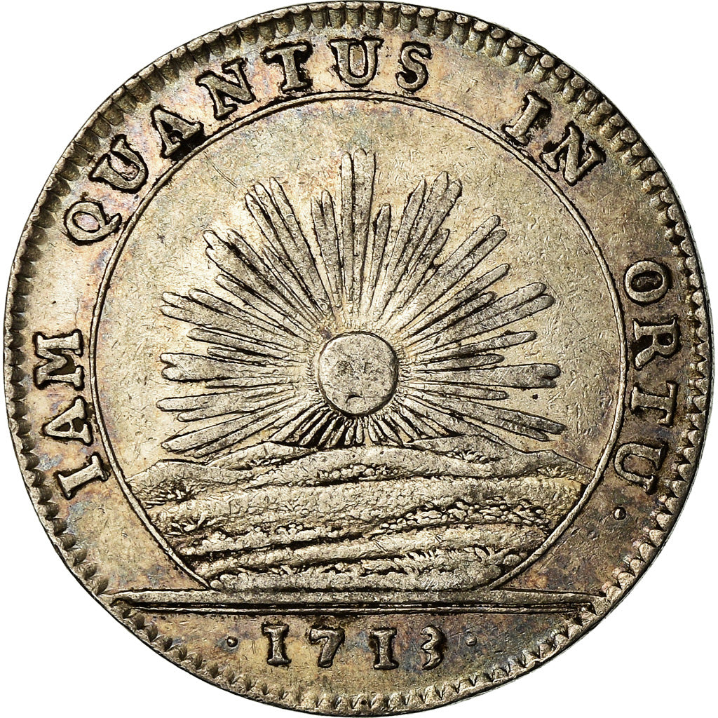 Frankrijk, Token, Louis XIV, Etats de Bourgogne, History, 1713, ZF+, Zilver