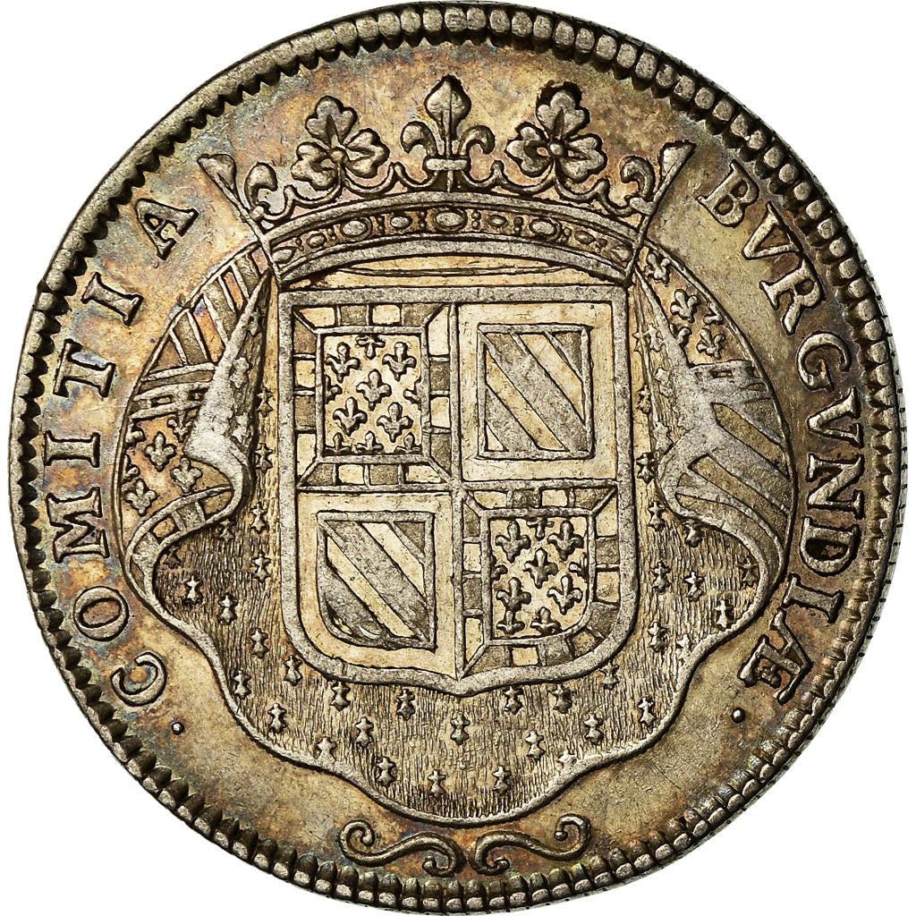 Frankrijk, Token, Louis XIV, Etats de Bourgogne, History, 1713, ZF+, Zilver