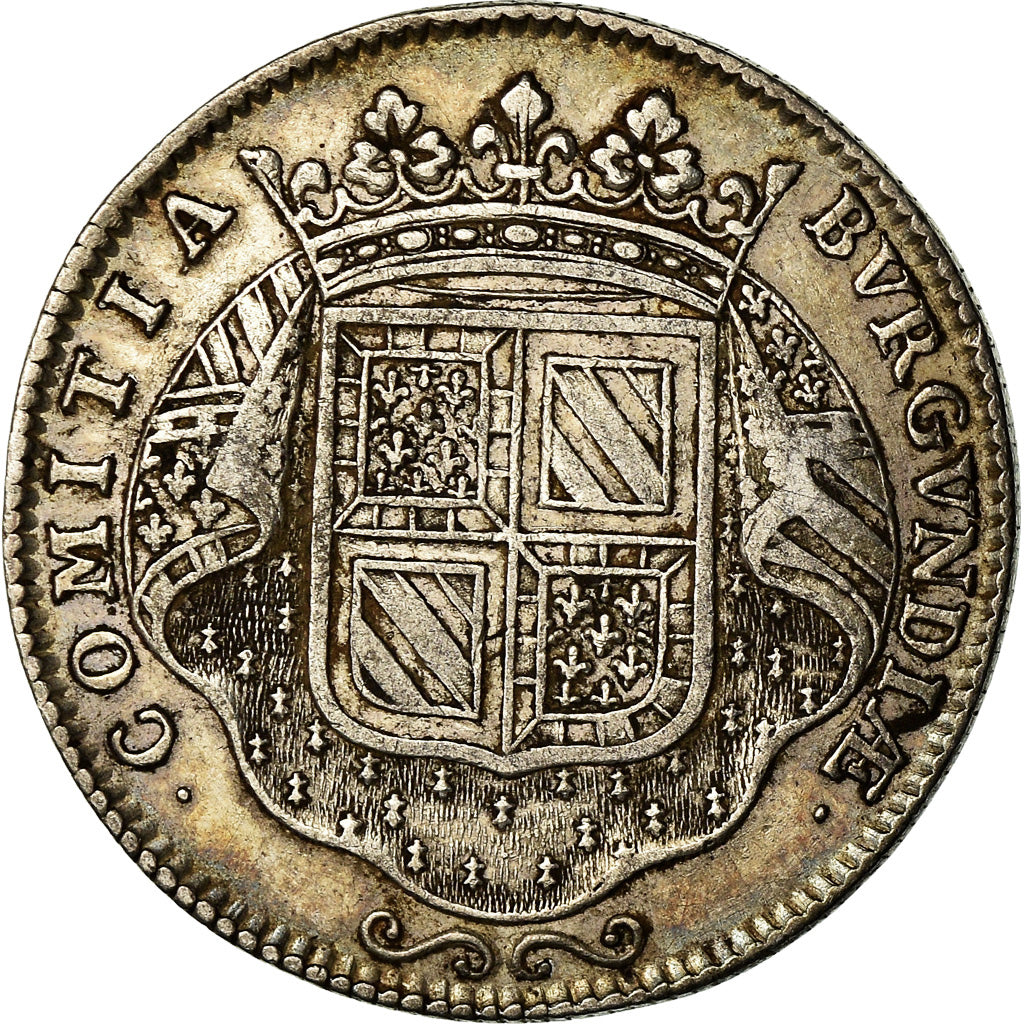 Frankrijk, Token, Louis XIV, Etats de Bourgogne, History, 1713, ZF+, Zilver