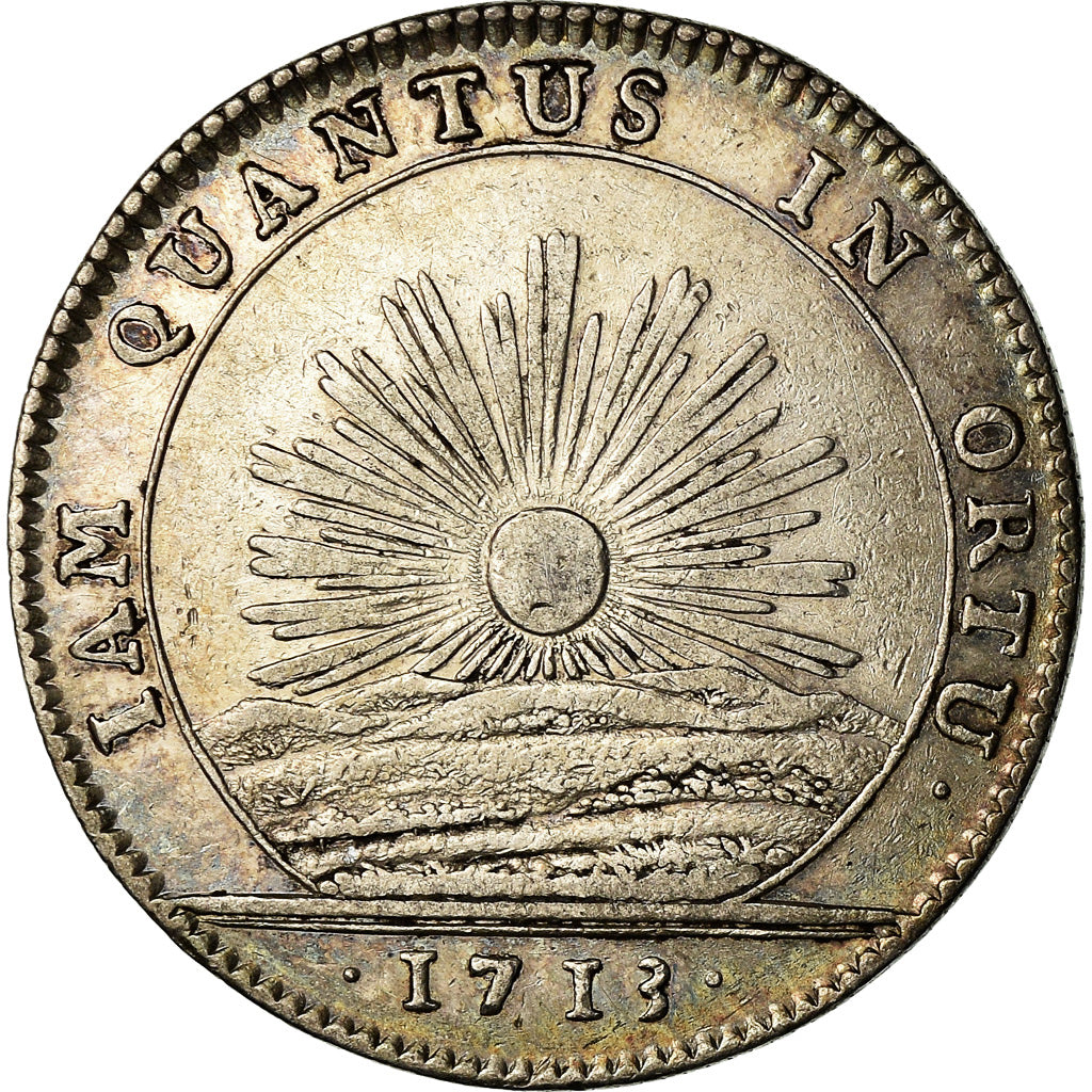 Frankrijk, Token, Louis XIV, Etats de Bourgogne, History, 1713, ZF+, Zilver