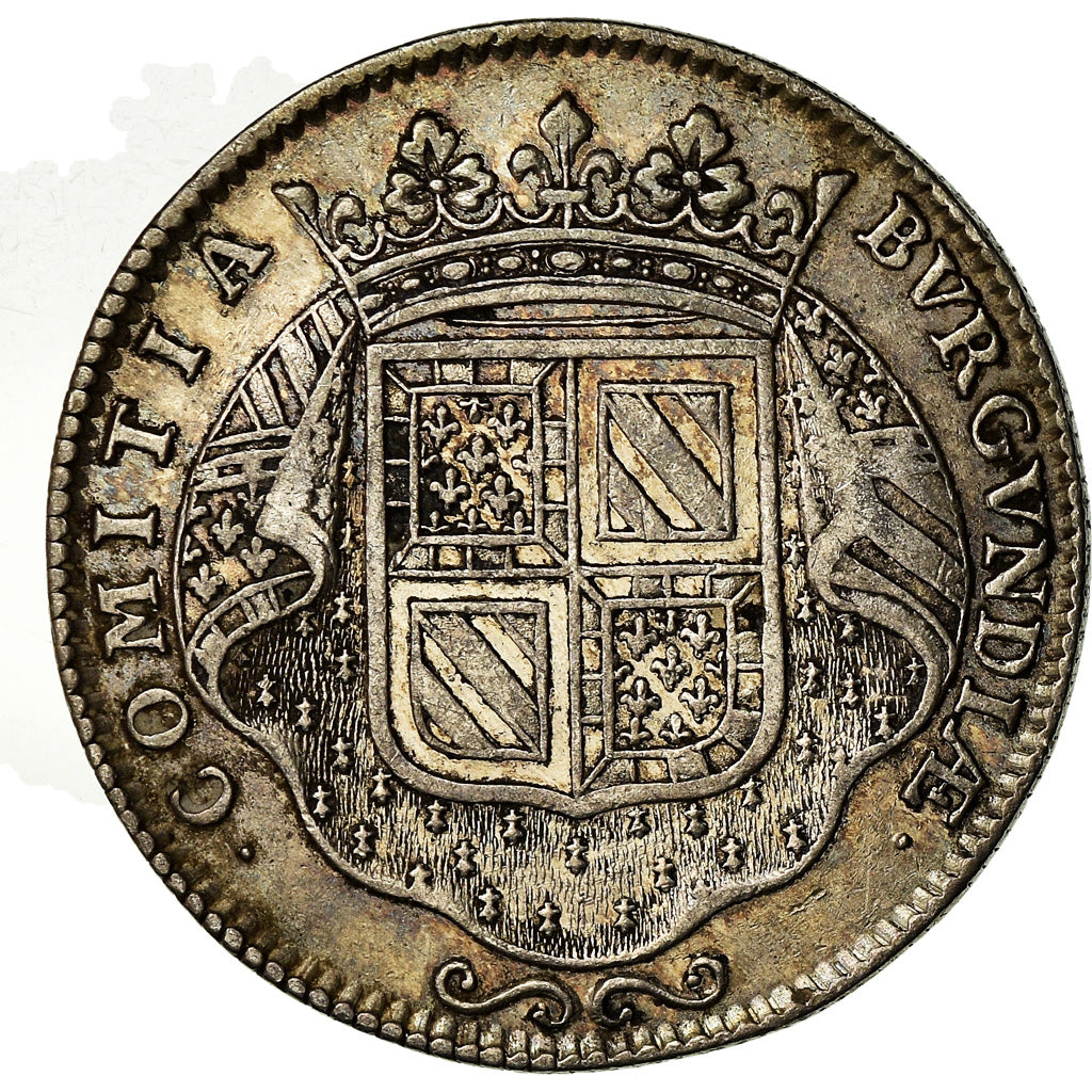 Frankrijk, Token, Louis XIV, Etats de Bourgogne, History, 1713, ZF+, Zilver