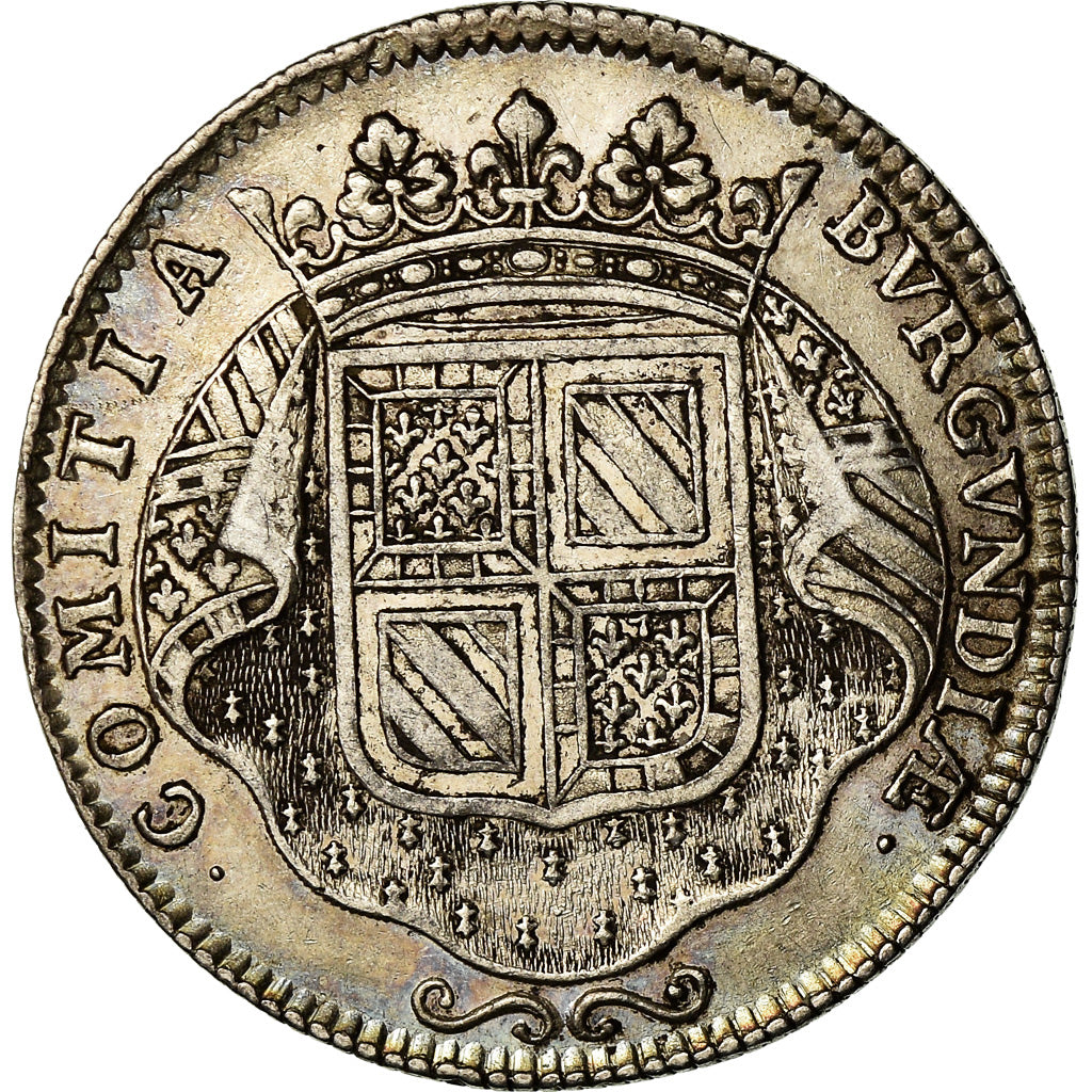 France, Token, Louis XIV, Etats de Bourgogne, History, 1713, EF(40-45), Silver
