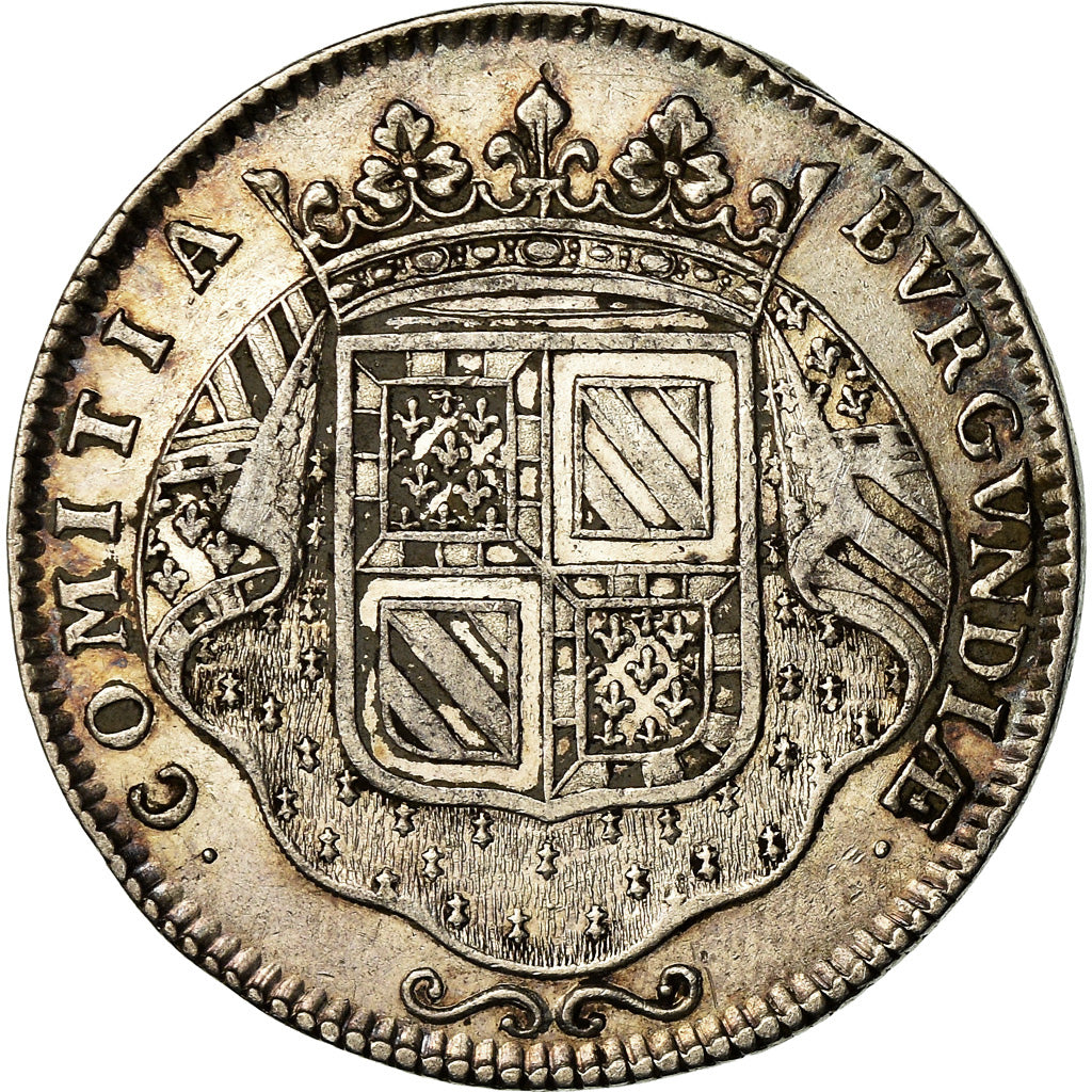 France, Token, Louis XIV, Etats de Bourgogne, History, 1713, EF(40-45), Silver