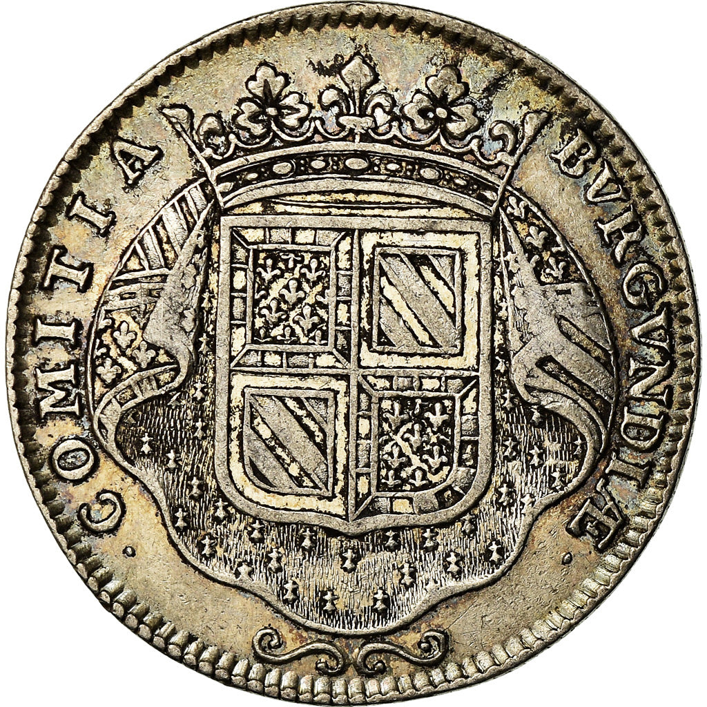 France, Token, Louis XIV, Etats de Bourgogne, History, 1713, EF(40-45), Silver